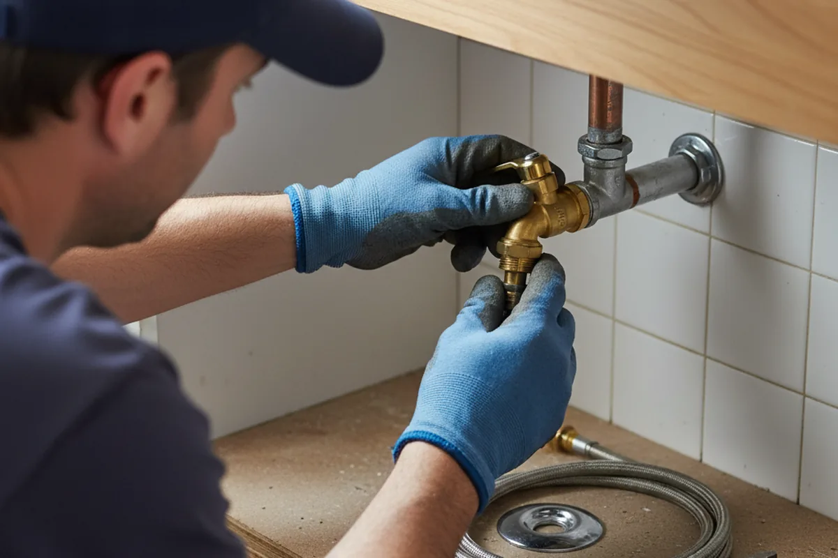 Shutoff valve and fitting work during Repiping in Orlinda